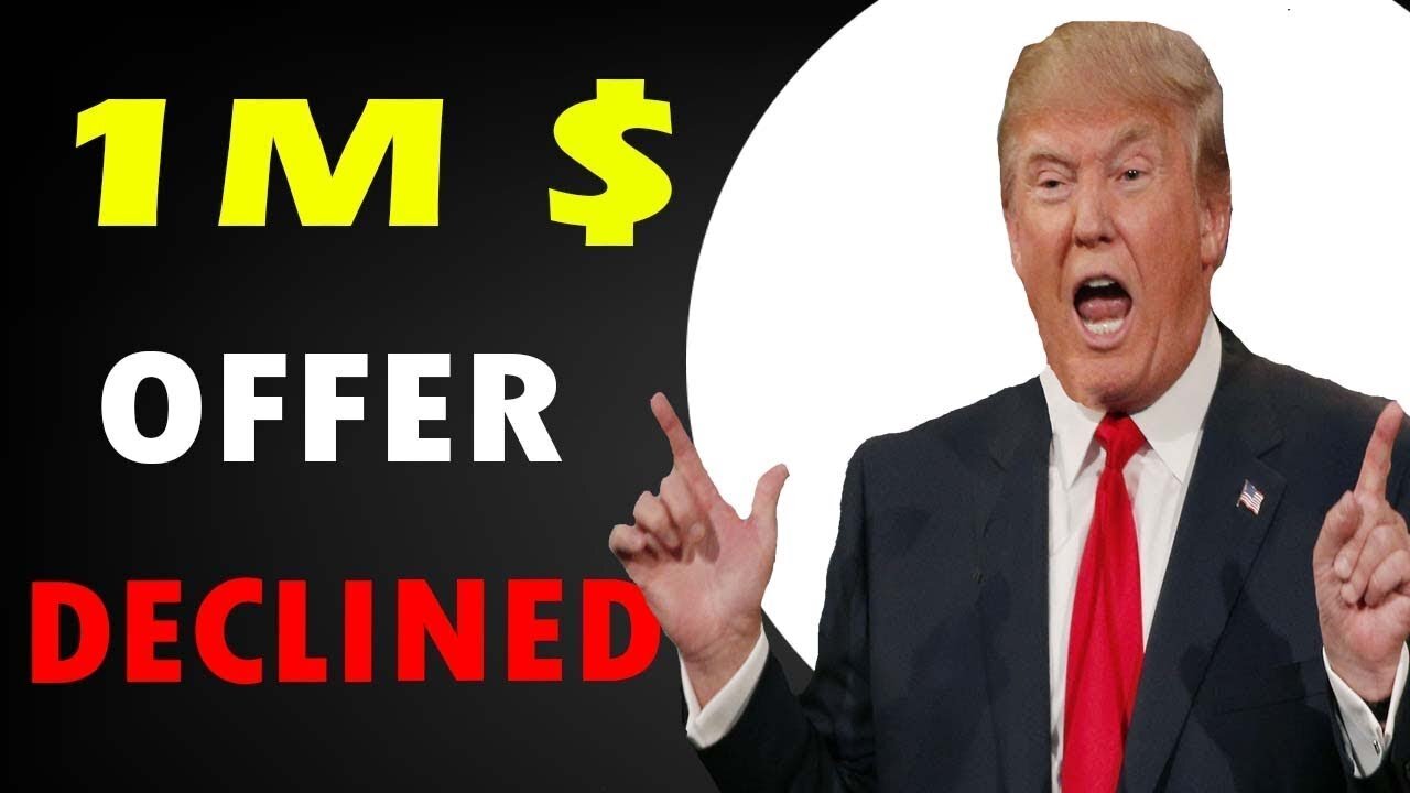 THE OFFER HAS BEEN DECLINED TODAY BIG UPDATE - TRUMP NEWS