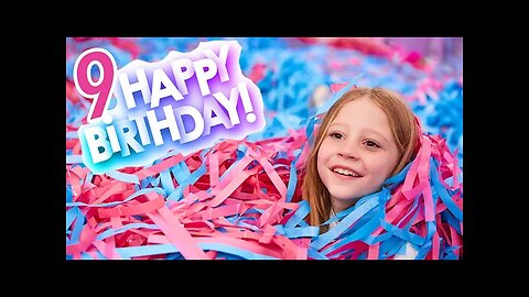 Nastya and her Birthday Party for 9 years