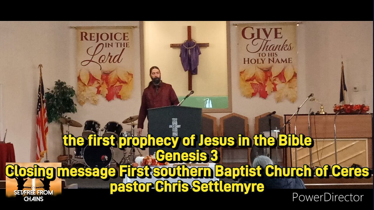 the first prophecy of Jesus in the Bible Genesis 3 message FSBC Ceres pastor Chris Settlemyre