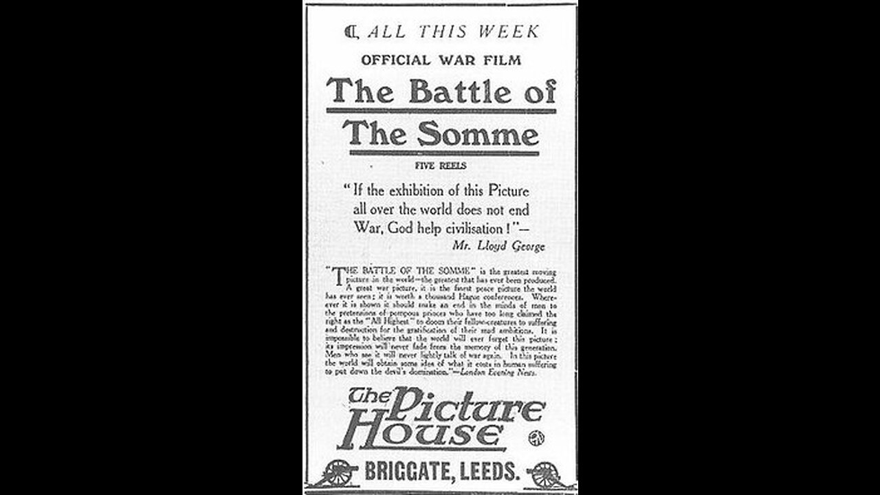 The Battle Of The Somme (1916 Film) -- Directed By W. F. Jury -- Full Movie