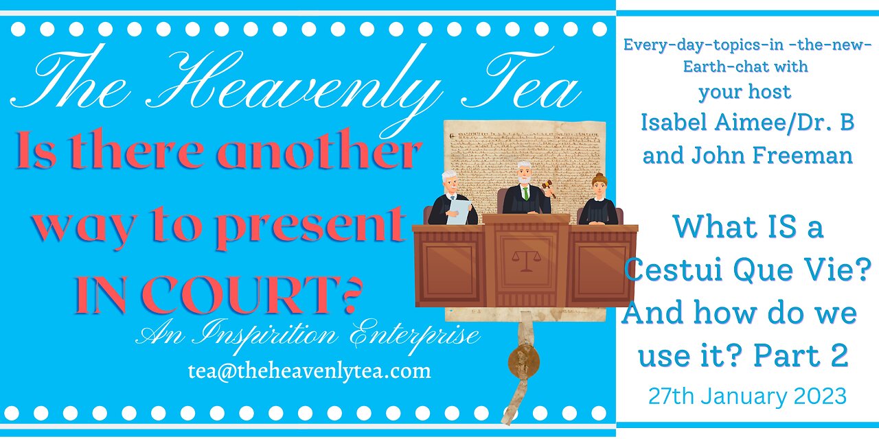 Is there another way to present in COURT? Sovereign Humans and the LAW