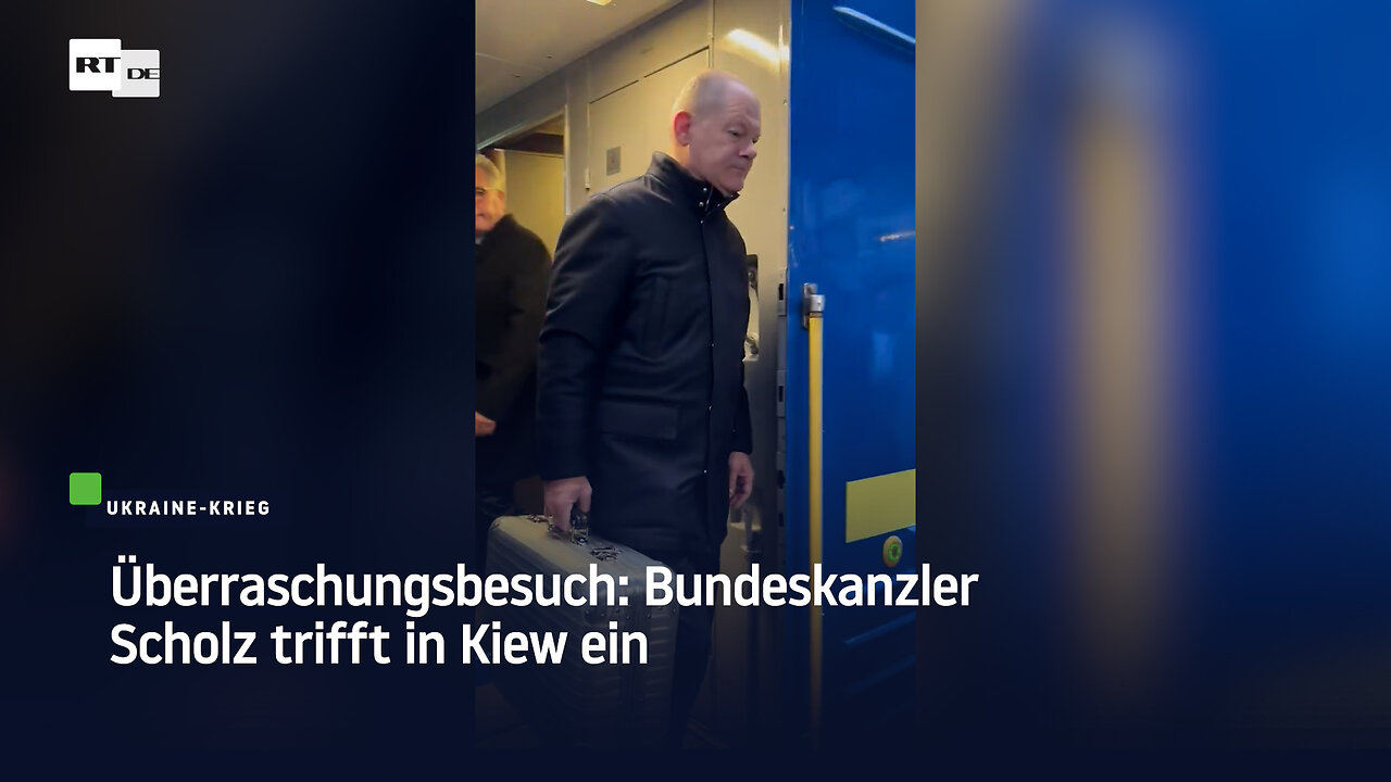 Überraschungsbesuch: Bundeskanzler Scholz trifft in Kiew ein