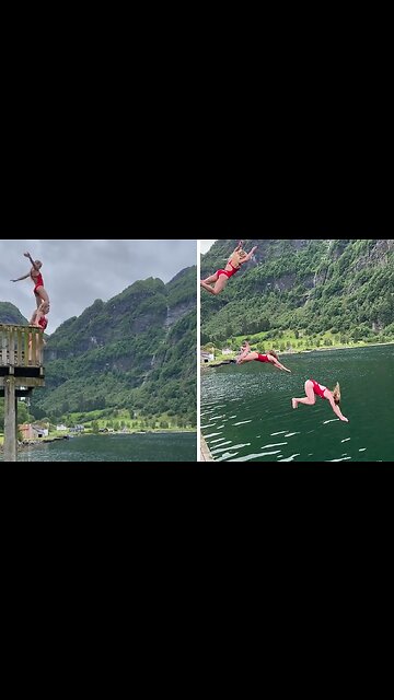 Jumping into water is a complete epic fail