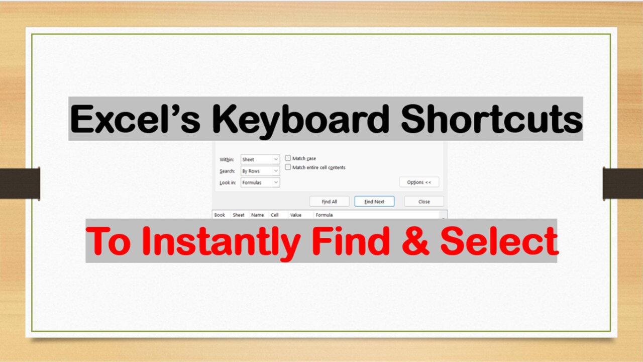 INSTANTLY FIND AND SELECT DATA WITH EXCEL'S ADVANCED SELECT FUNCTION