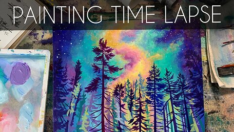 Chromatic Canopy Time Lapse Painting