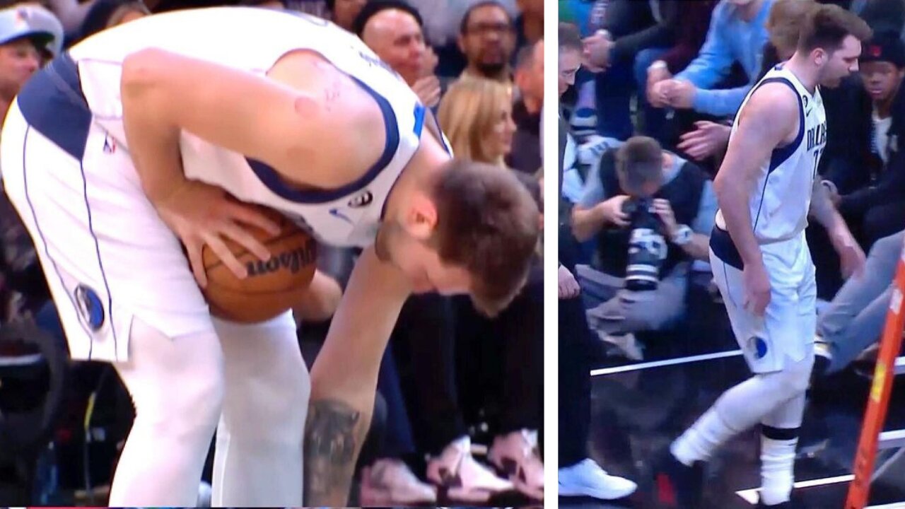 Luka Dončić leaves the game vs Suns with ankle injury