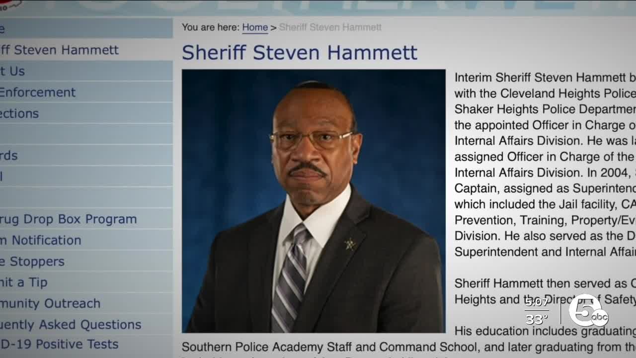 Interim Cuyahoga County Sheriff Hammett resigns less than a year into tenure