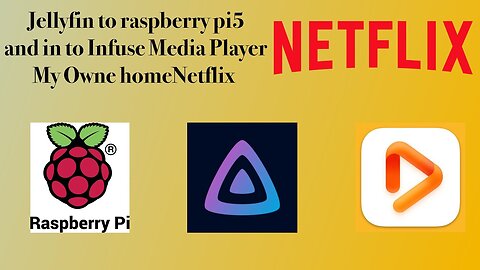 Jellyfin on Raspbery pi5 using on Cassa Os and Ad Acount to Infuse Media Player my own Netflix