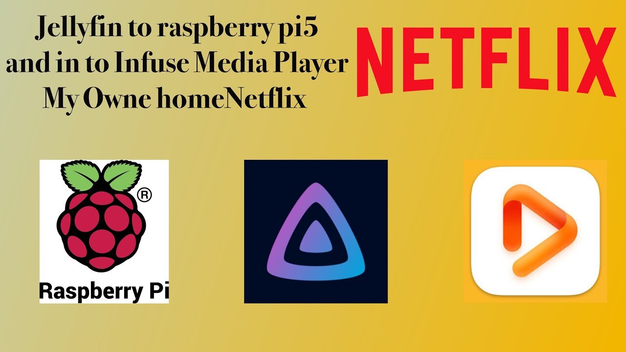 Jellyfin on Raspbery pi5 using on Cassa Os and Ad Acount to Infuse Media Player my own Netflix