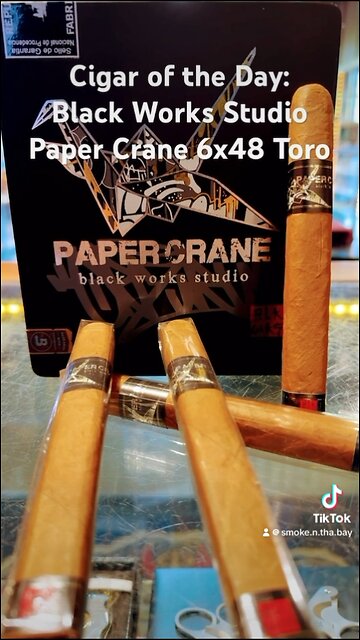 Cigar of the Day: Black Works Studio (BLK WKS) Paper Crane 6x48 Toro Box Press #Short #Cigars Cigar