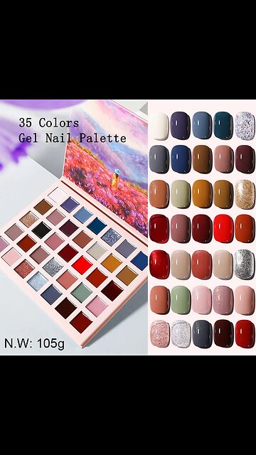 SALE!! 16 Colors Solid Nail Gel Palette