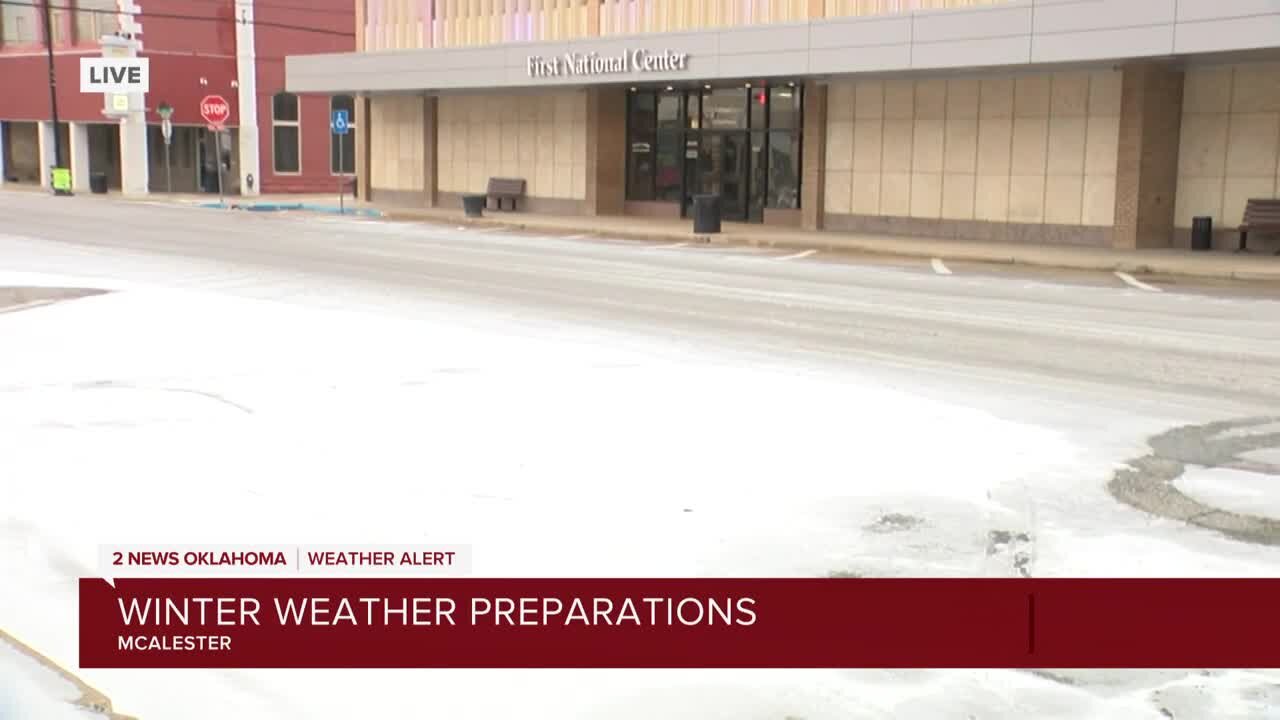 Pittsburg County prepares for potential for more ice overnight