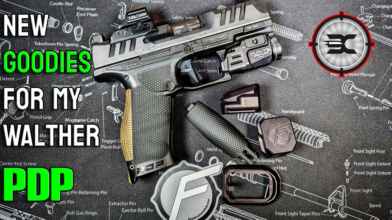 New Magwell, basepads and Backstrap for my walther PDP