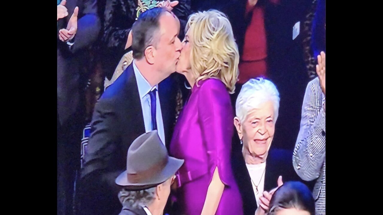 Last night Jill Biden kissed Kamala’s husband right on the lips. This video is not altered. See