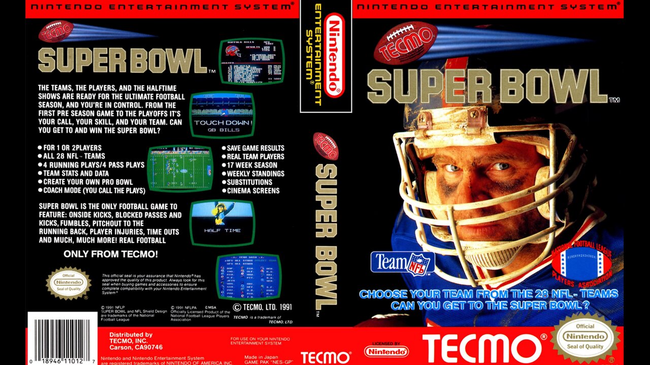 Tecmo Super Bowl - Miami Dolphins @ New England Patriots (Week 6, 1991)