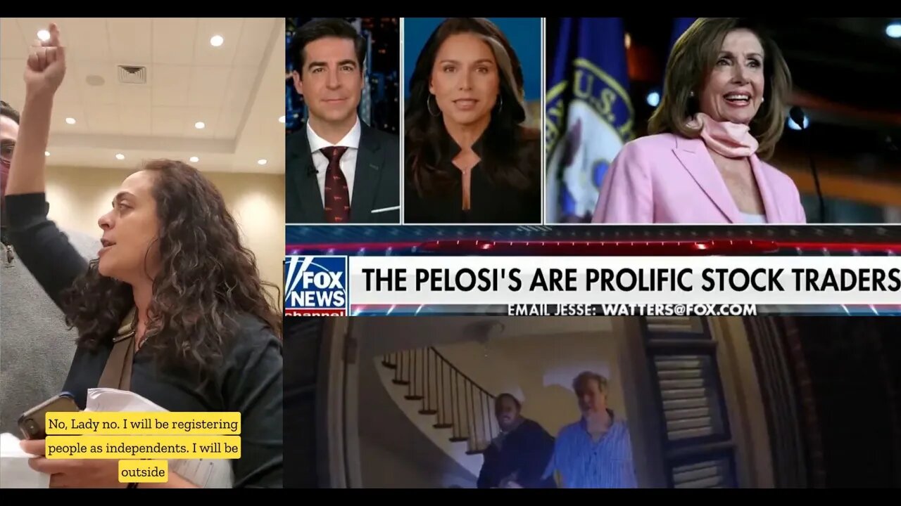 Tulsi Calls Out Insider Trading, Pelosi Hammer Video, Activist Calls Out AOC