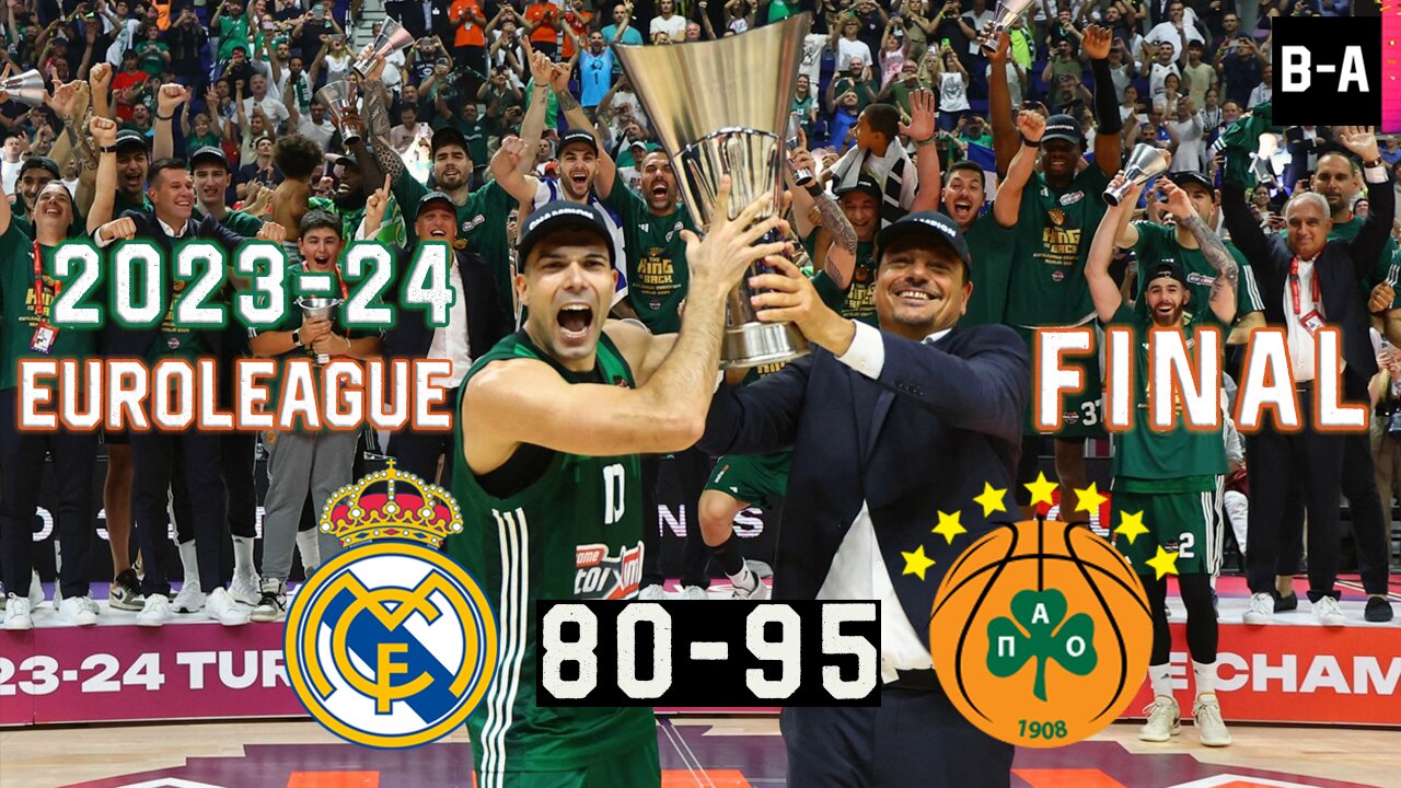 THE KING IS BACK | Real Madrid - Panathinaikos 80-95 | Full Highlights | 2024 EL Final