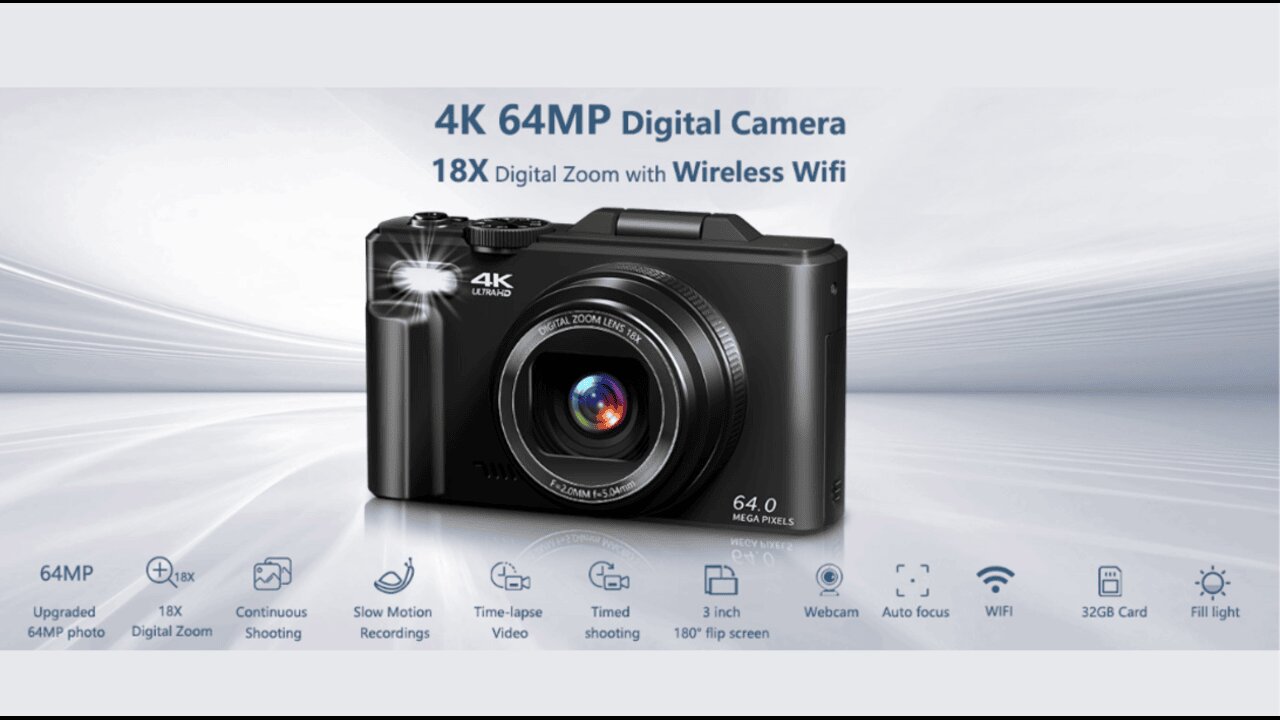 4K Vlogging Camera for YouTube