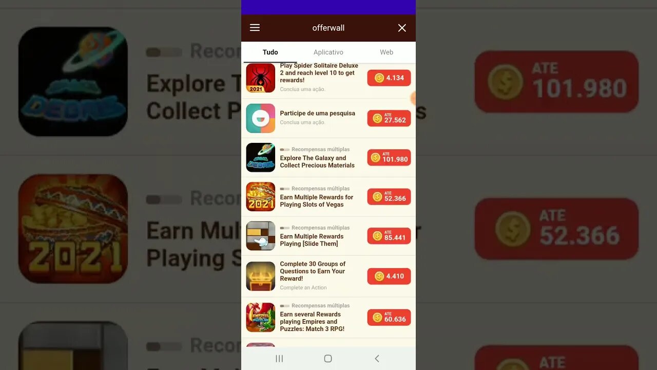 Ganhar dinheiro na Internet com o App "Earn Money"