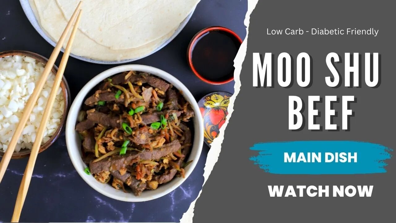 Moo Shu Beef Recipe | Low Carb Recipe | Diabetic Friendly Recipe