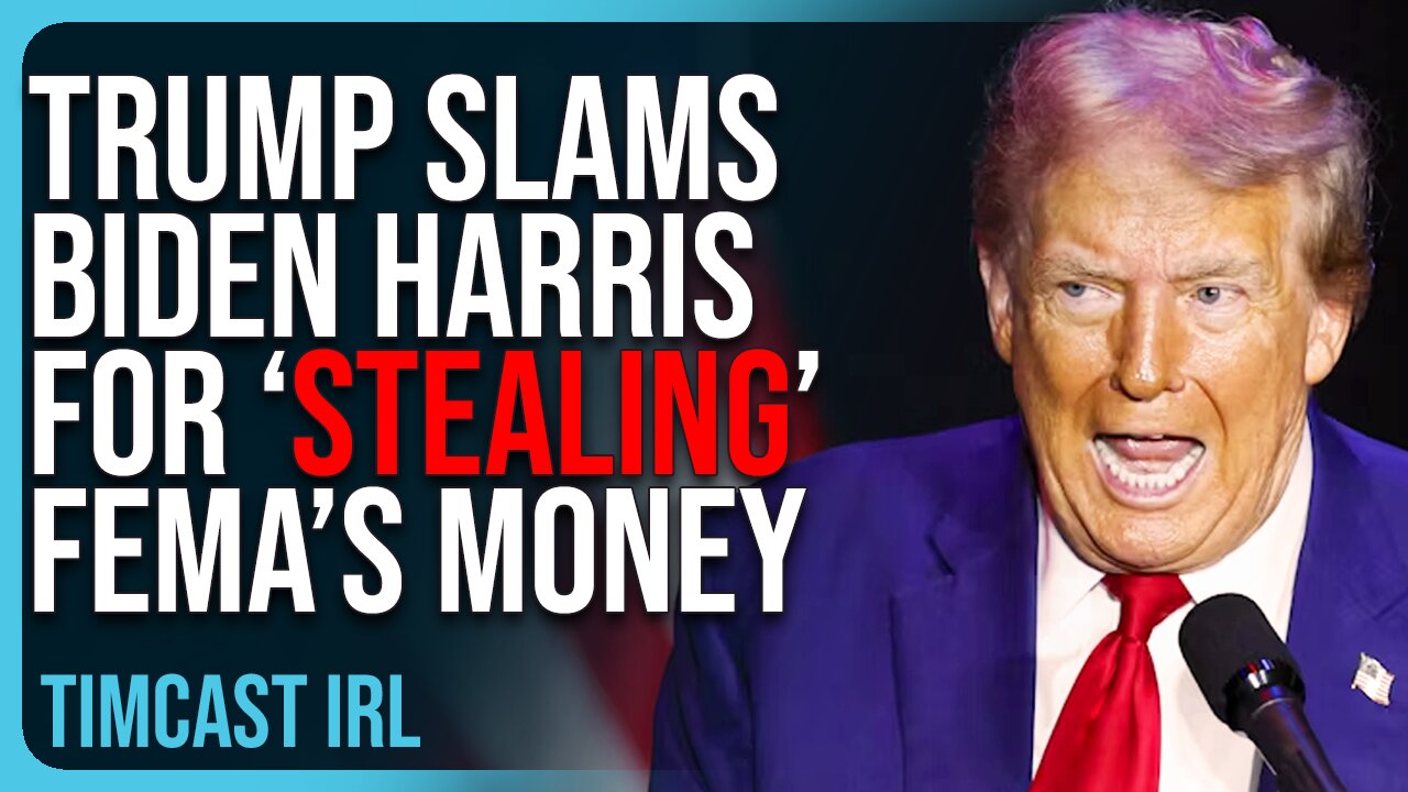 Donald Trump SLAMS Biden Harris Administration For ‘STEALING’ FEMA’s Money For Illegal Immigrants