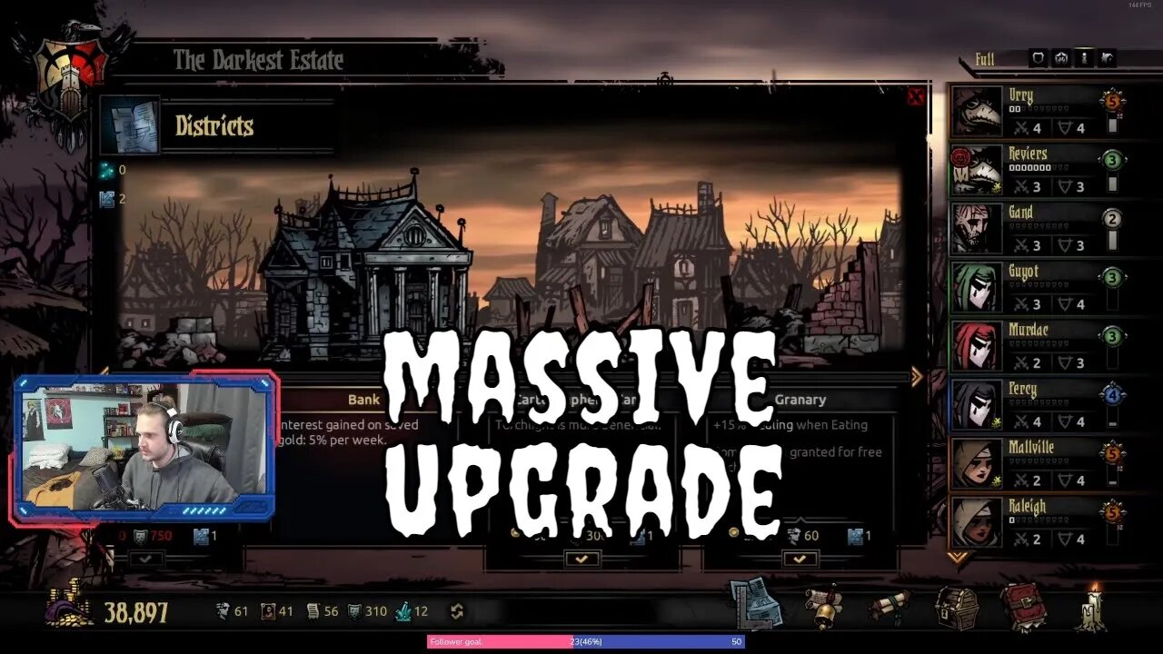 Huge Town Upgrade! Two blueprints, two new buildings in Darkest Dungeon #twitch #gamer #streamer