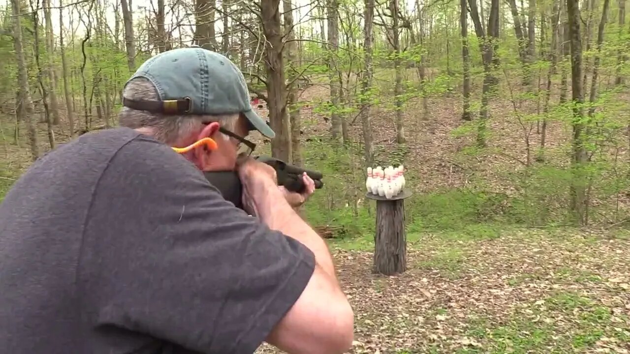 Mossberg 590 A1 vs Bowling Pins