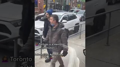 Homeless Man ATTACKS CRIPPLE On TTC