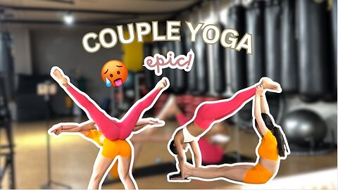 copying EXTREME couple yoga poses! 🥴 | Zarias