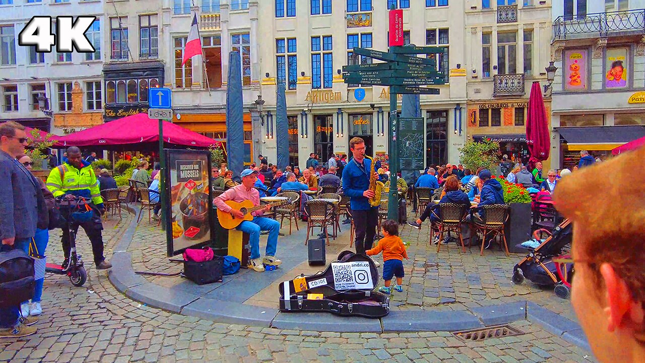 4K HDR Walking Tour of Brussels: Discover Galerie Royales Saint-Hubert & Grand Place | Historic Belgium Sights