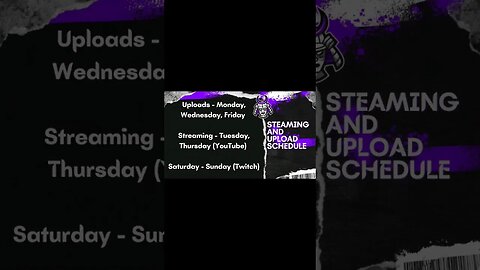 ❗️STREAMING SCHEDULE❗️hit the like button, subscribe and follow my other platforms 🙏🏾 #shorts