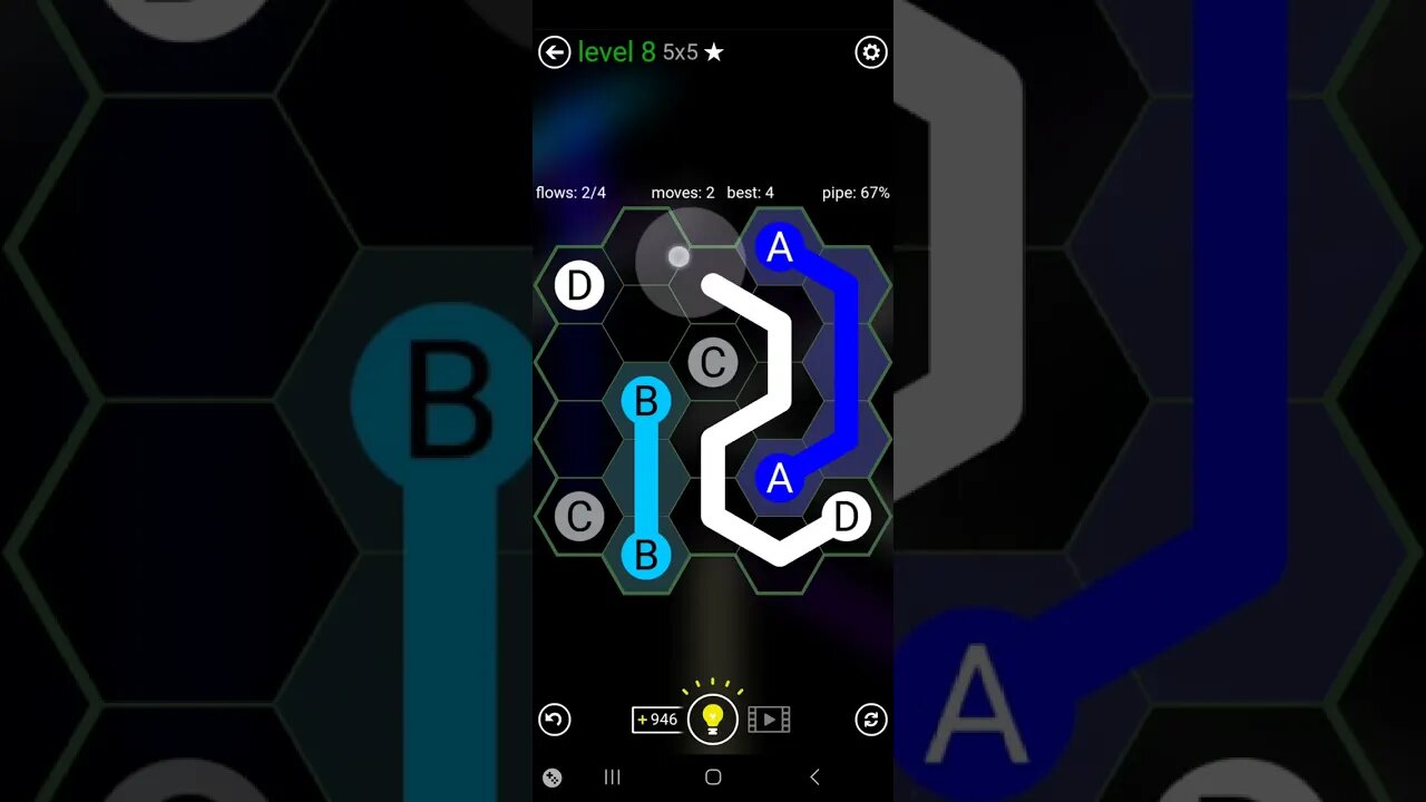 flow free Hexes: easy level 9