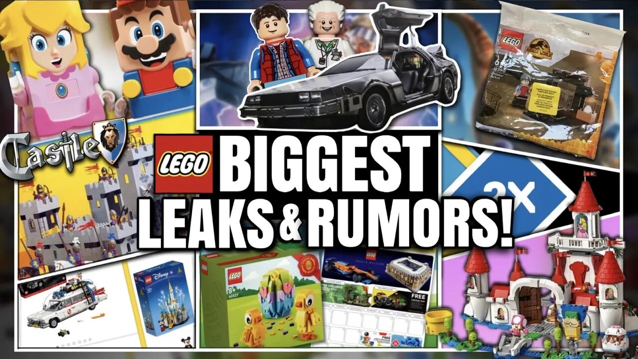 BIGGEST LEGO Leaks News & Rumors | LEGO Castle, Delorean, LEGO Super Mario 2022 & MORE!