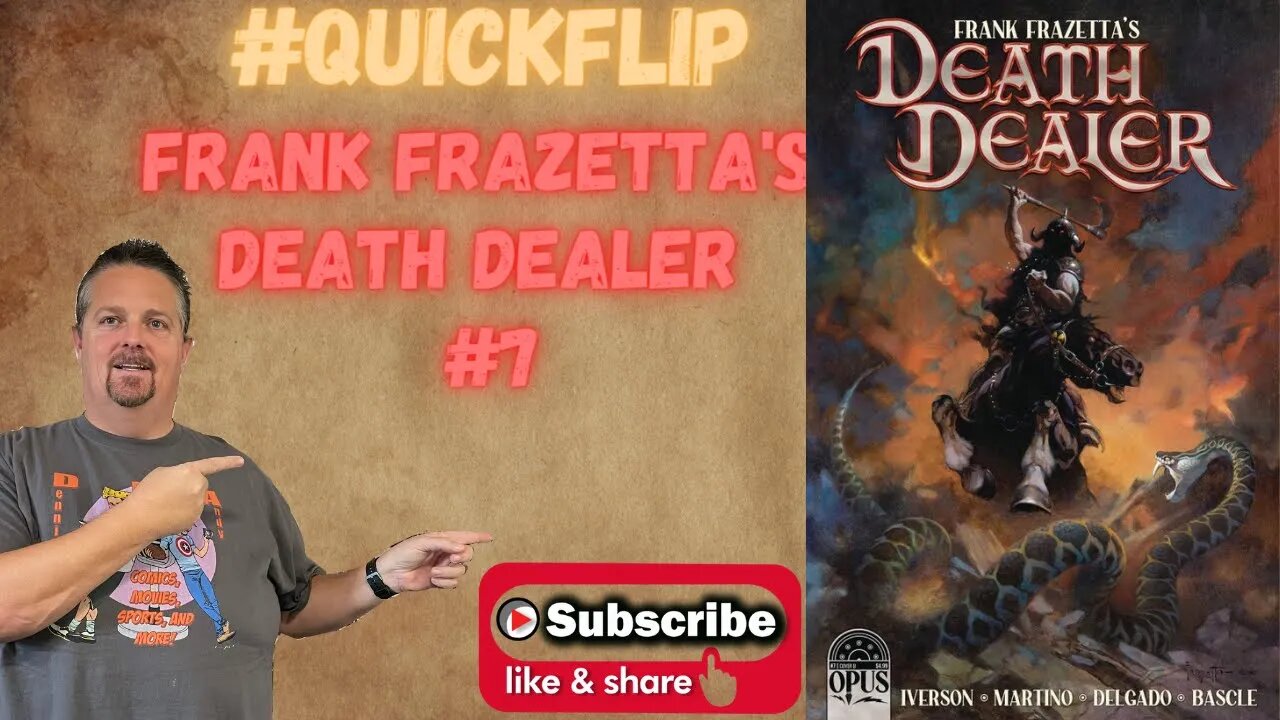 Frank Frazetta's Dawn Attack #7 Opus Comics #QuickFlip Comic Book Review Iverson,Escorza, #shorts