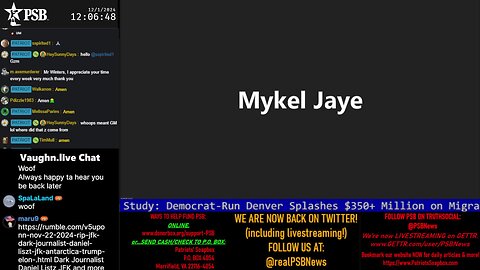 2024-12-01 12:00 EST - Mykle covering: