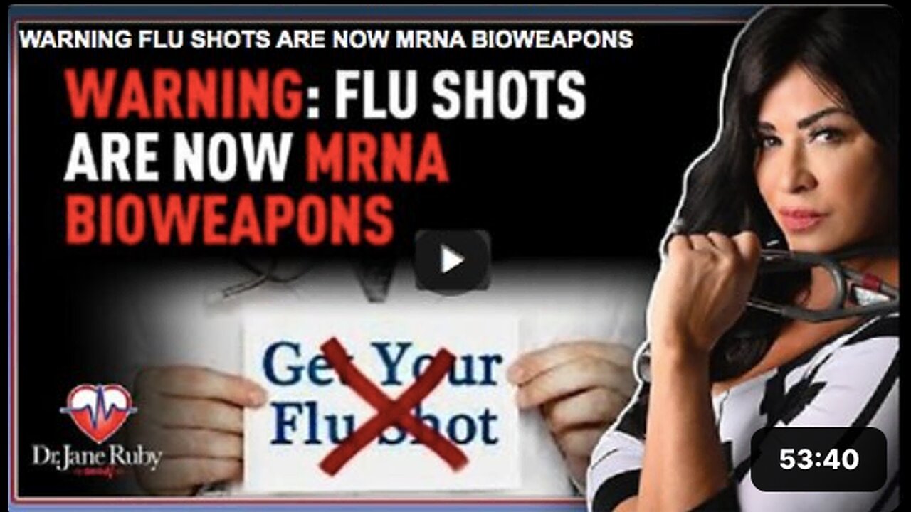 Warning: Flu Shots are now mRNA Bioweapons