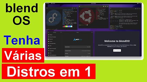 Nova distro blendOS. Uma mistura perfeita de todas as distribuições Linux.