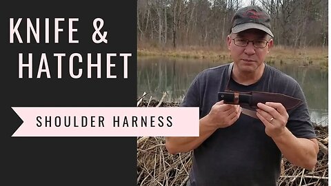 Knife and Hatchet Shoulder Rig