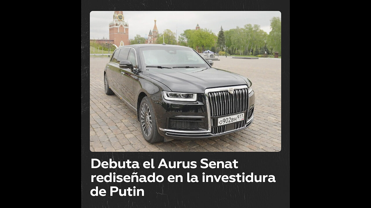 El Kremlin presenta la nueva versión del lujoso Aurus Senat antes de la investidura de Putin