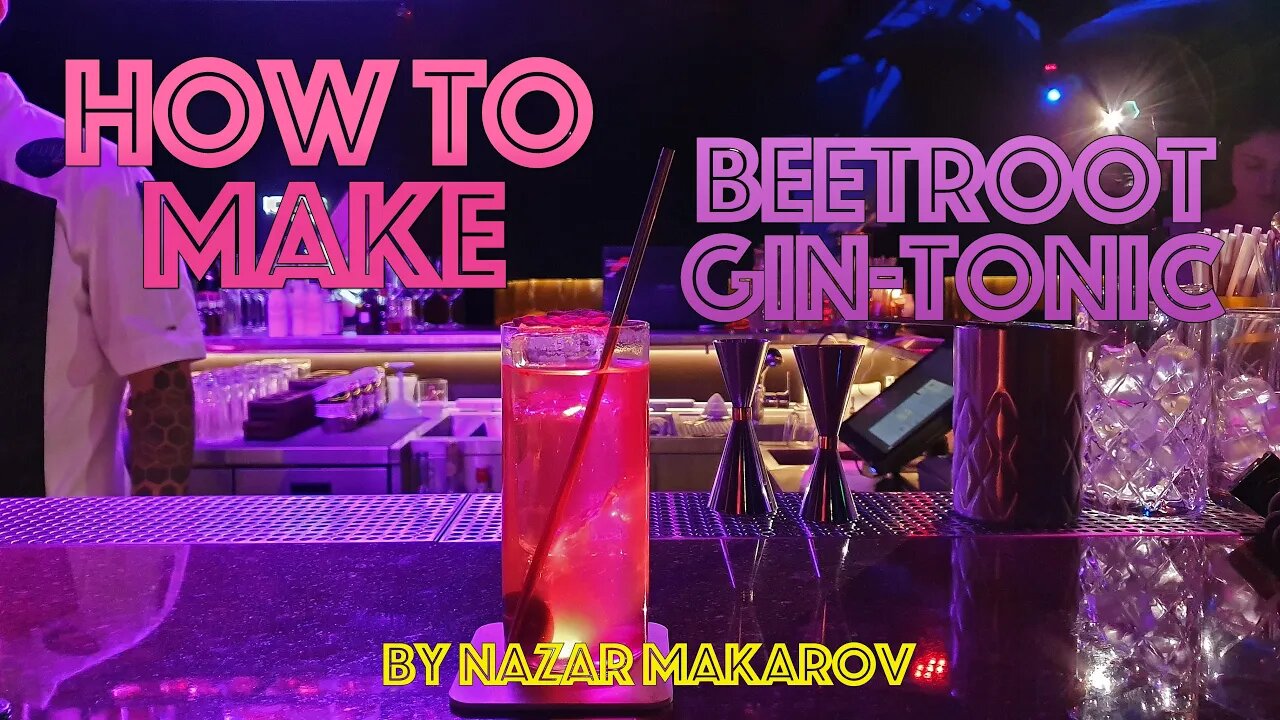 How to make Beetroot GIN TONIK by Nazar Makarov & Mr.Tolmach