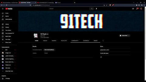 91tech's youtube channel is back