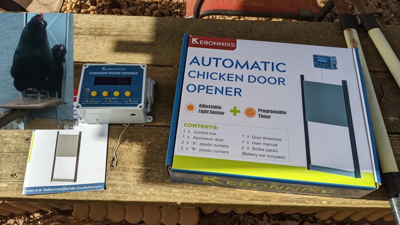 KEBONNIXS Chicken Coop Door Opener: Install and First Impressions.