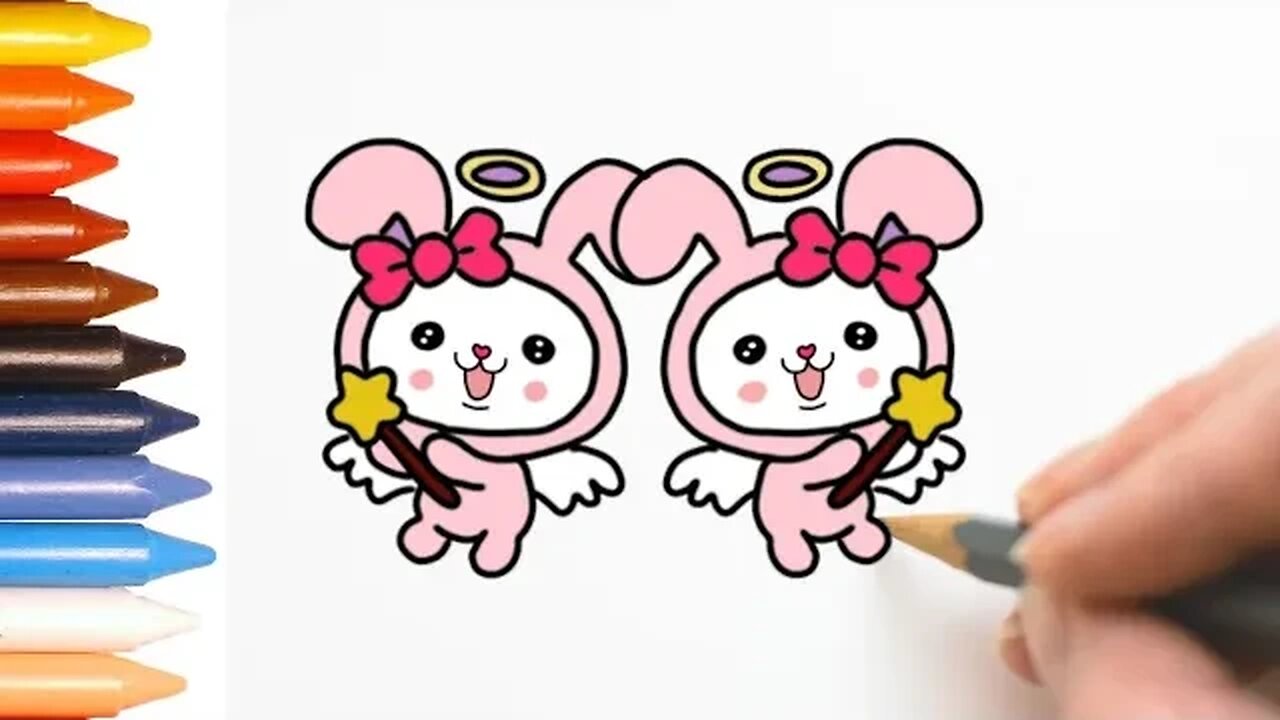 COMO DESENHAR SIGNO GÊMEOS KAWAII FÁCIL