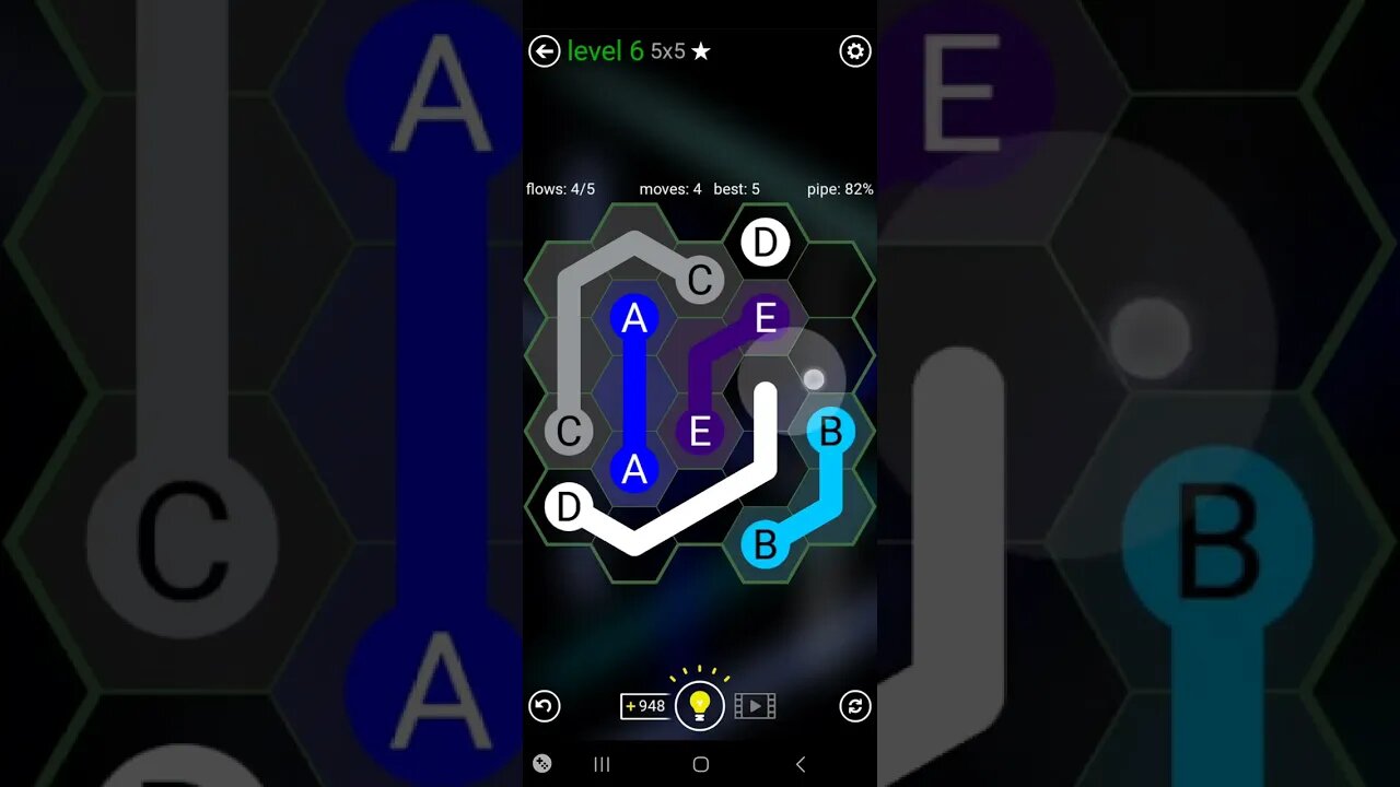 flow free Hexes: easy level 5