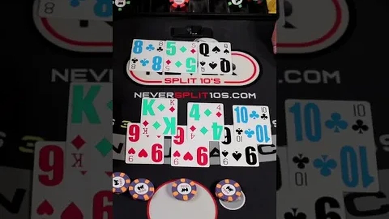 $3,000 Splitting 9's Twice - Blackjack Strategy #Shorts