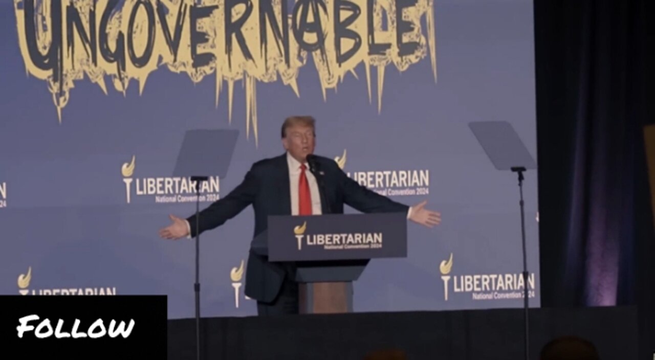 WATCH: Libertarians react to Donald Trump's speech at their convention. #Donaldtrump