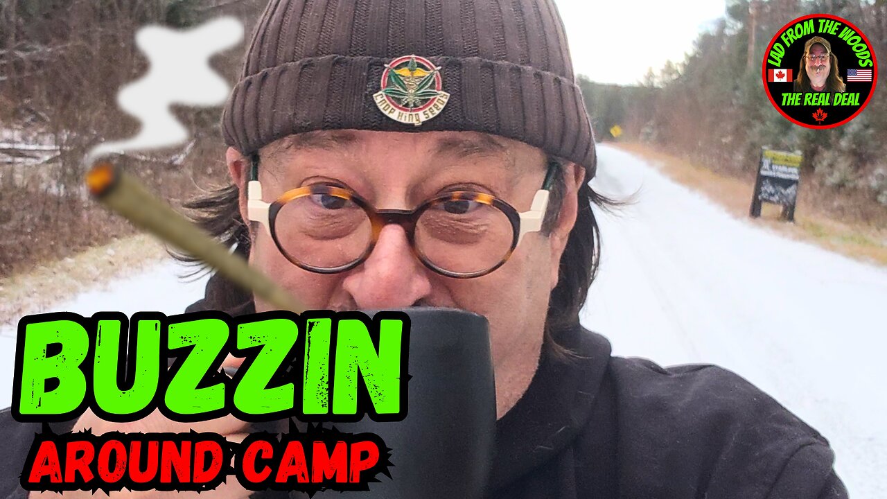 Buzzin Around Camp On First Snow Day