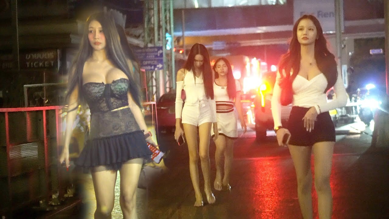 [4k] How is Bangkok now? Check this full of pretty ladies on street!