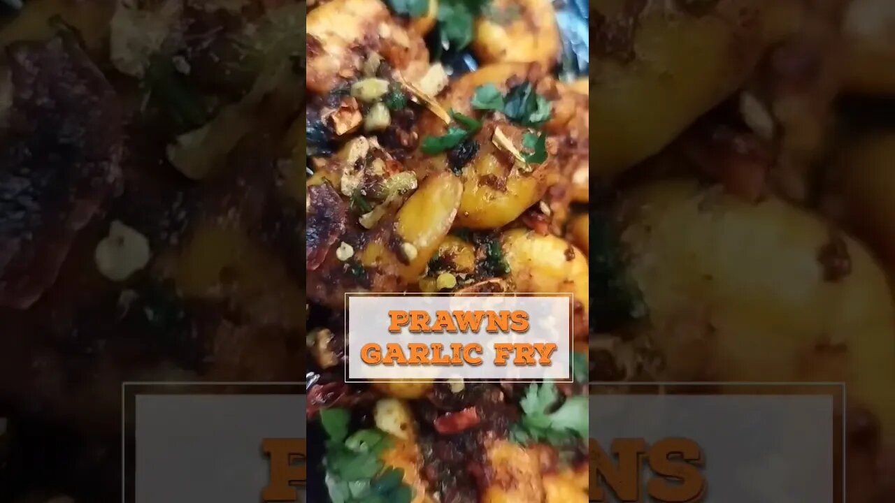 Prawns Garlic Fry #recipe #prawns #prawnsfry #tigerprawns #seafood #streetfood #tasty #shorts