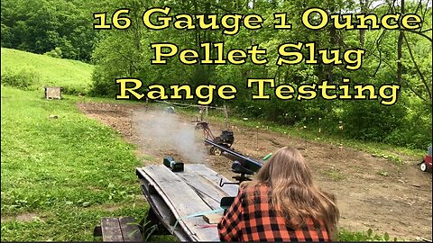 16 Gauge 1 Ounce Pellet Slug Range Testing